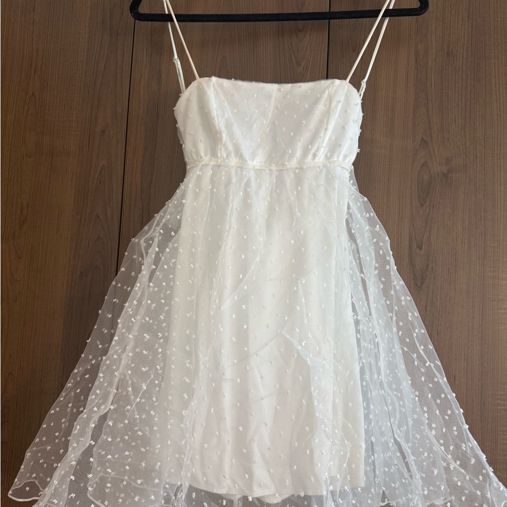 Lucy in the Sky White Mini Dress